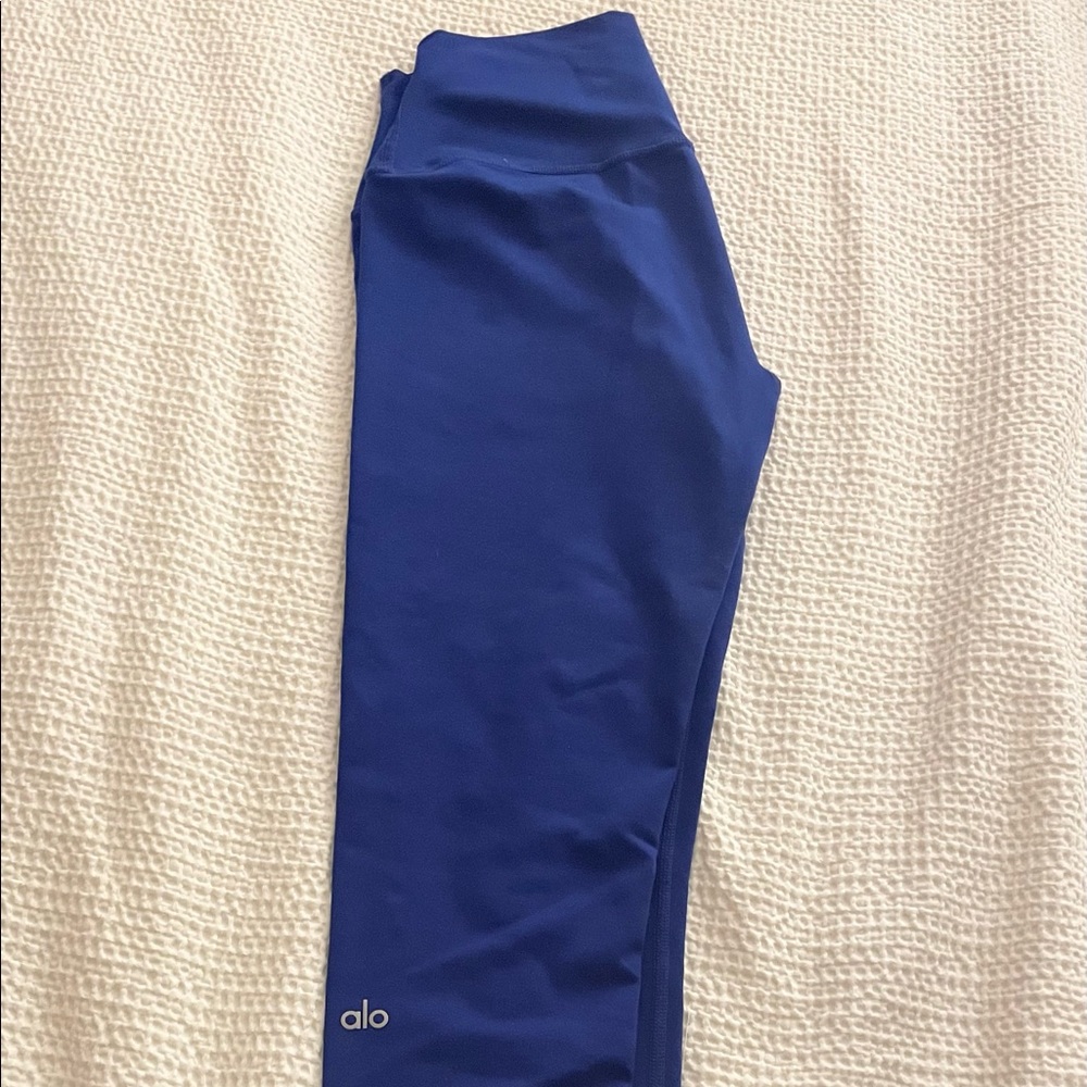 Alo Yoga Medium Airbrush Leggings 7/8 Blue